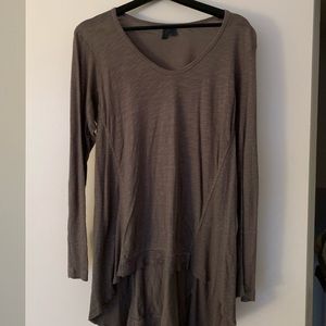 Anthropologie Grey Swing Top